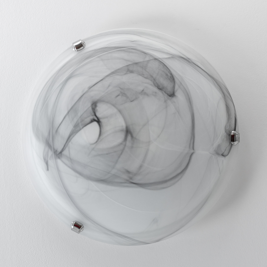 Redo 05-393 - Plafonieră VIRGINIA 2xE27/42W/230V Ø 40 cm gri