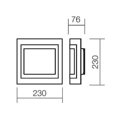 Redo 05-827 - Aplica de perete SPECTRE, 1 x E27, 42 W, 230 V, crom lucios/alb