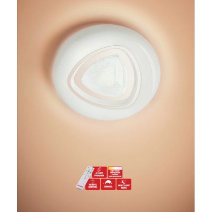 Redo 05-919 - Plafonieră LED dimmabilă GALAX LED/48W/230V 3000–6500K Wi-Fi Tuya Ø 48 cm albă + telecomandă
