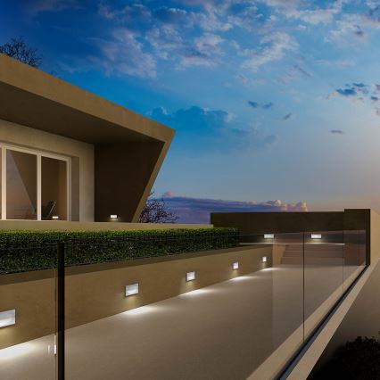 Redo 90009 - Lampă LED de orientare pentru exterior TAMPA, 11W, 230V, IP54, albă