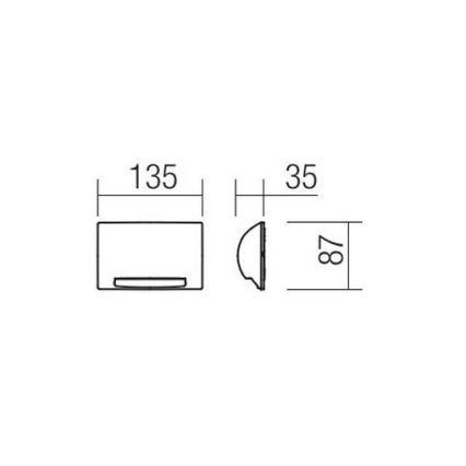 Redo 90009 - Lampă LED de orientare pentru exterior TAMPA, 11W, 230V, IP54, albă