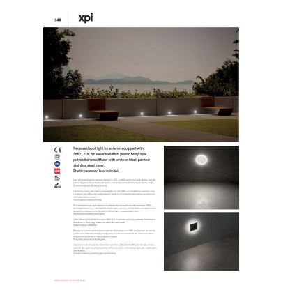 Redo 90040 - Lampă încastrată exterior LED INCAS LED/2,3W/230V IP65