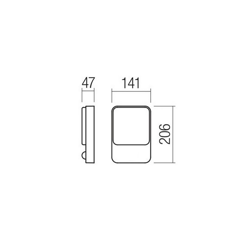 Redo 90128 - Aplica de perete LED COLIN pentru exterior, 9W, 230V, 4000K, IP54, alb