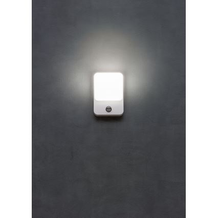 Redo 90131 - Aplica LED de exterior cu senzor de mișcare și senzor de amurg COLIN LED/9W/230V 3000K IP54 alb