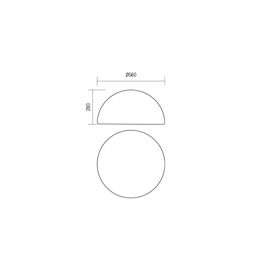 Redo 90169 - Lampă de exterior BLOB 1xE27/23W/230V Ø56 cm IP65 albă