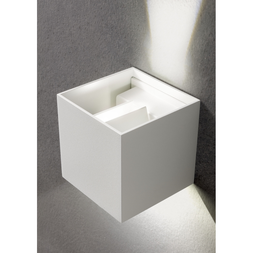 Redo 90294 - Aplică LED de exterior VARY 2xLED/10W/230V 3000K IP54 albă