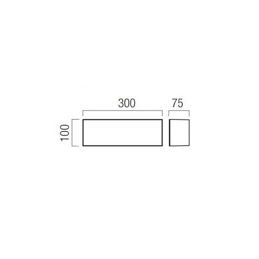 Redo 90329 - Aplică de exterior KODIAK LED/12W/230V 4000K 30 cm IP65 albă