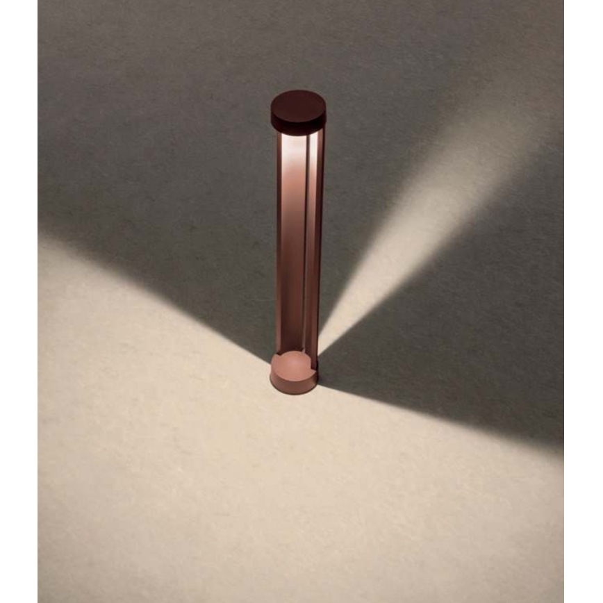 Redo 90366 - Lampă LED de exterior ZEUS LED/11,5W/230V 3000K 75 cm IP54 maro