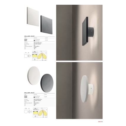 Redo 90371 - Aplică de perete pentru exterior AURA LED/8W/230V 3000K IP65 antracit