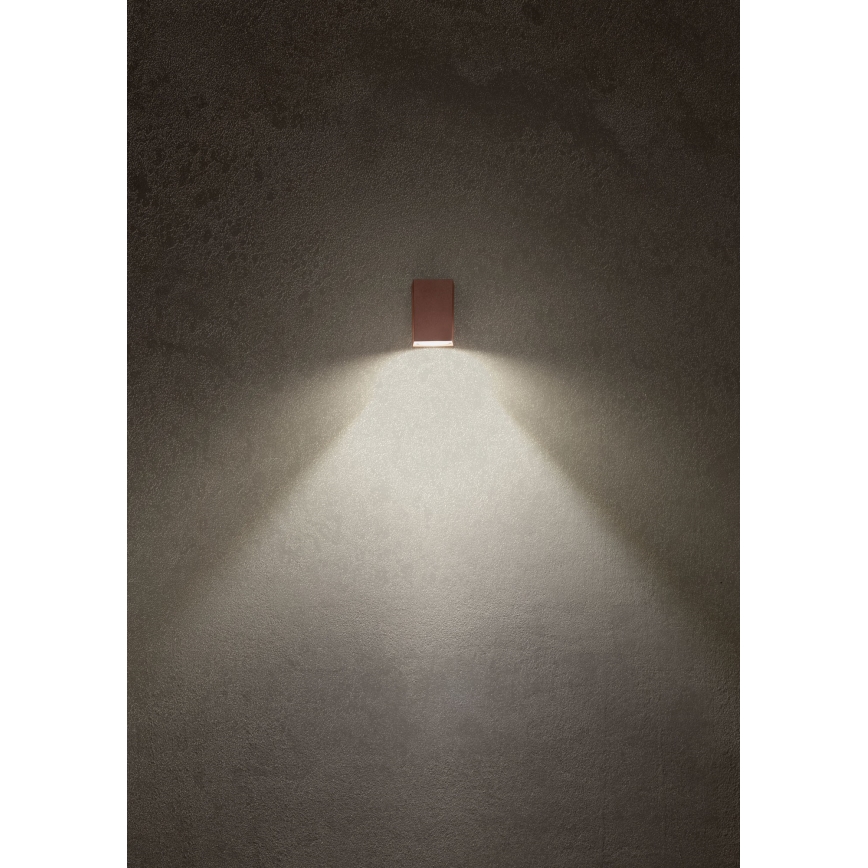 Redo 90528 - Aplica de perete LED pentru exterior BRIO, 6W, 230V, 3000K, IP54, maro