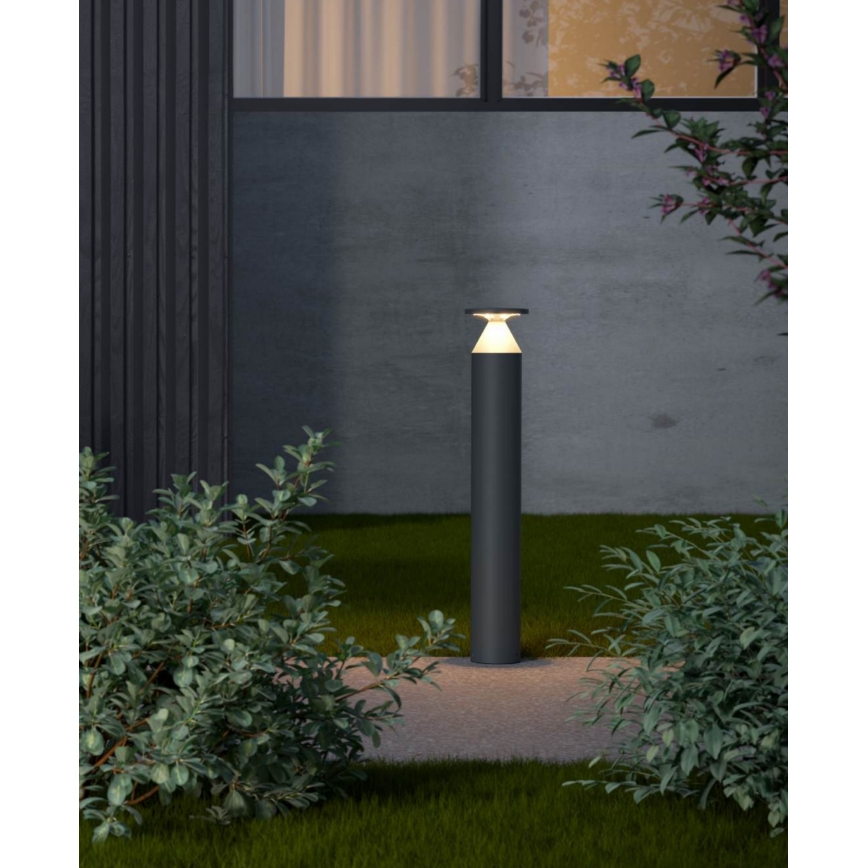 Redo 90591 - Lampă LED de exterior BIRO, 12W/230V, 3000K, 70 cm, CRI 90, IP65, antracit