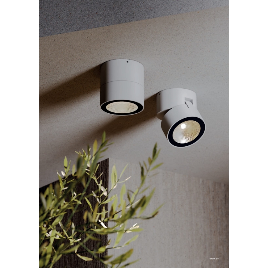 Redo 90626 - Spot LED de exterior SHAFT, 13W, 230V, 3000K, Ø 9 cm, IP65, alb