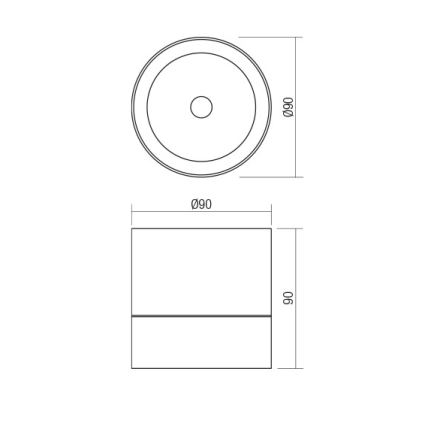 Redo 90626 - Spot LED de exterior SHAFT, 13W, 230V, 3000K, Ø 9 cm, IP65, alb
