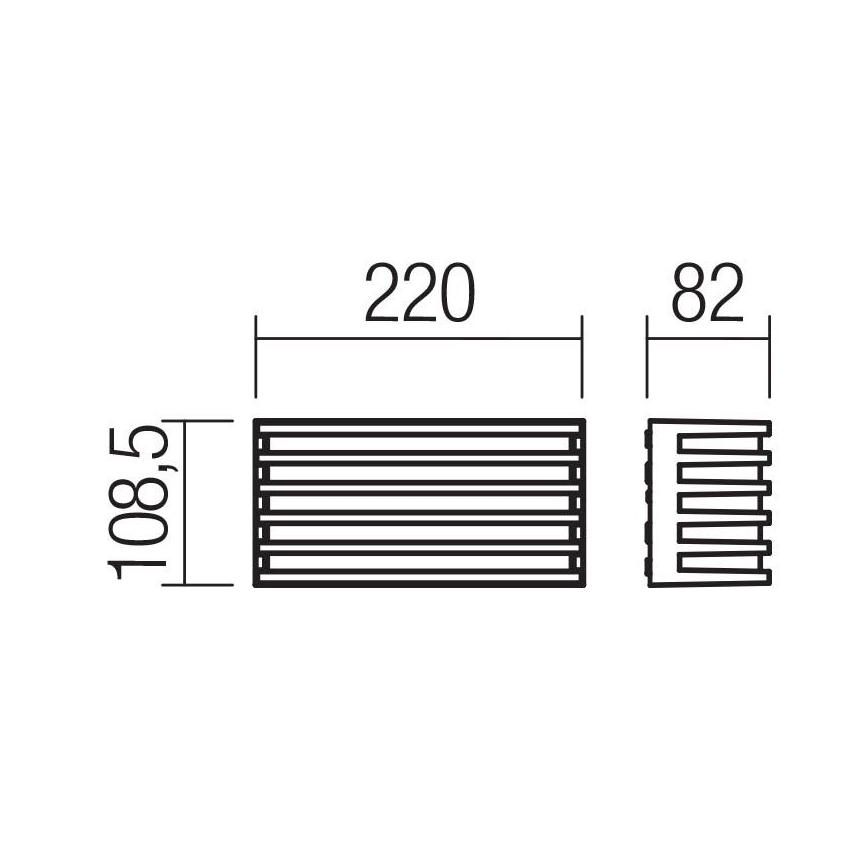 Aplică LED de exterior Redo 90638 BLAZE LED/12W/230V 3000K IP54 antracit