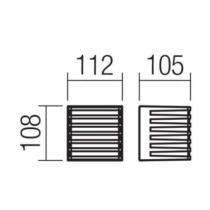 Aplică LED de exterior Redo 90639 BLAZE LED/12W/230V 3000K IP54 antracit