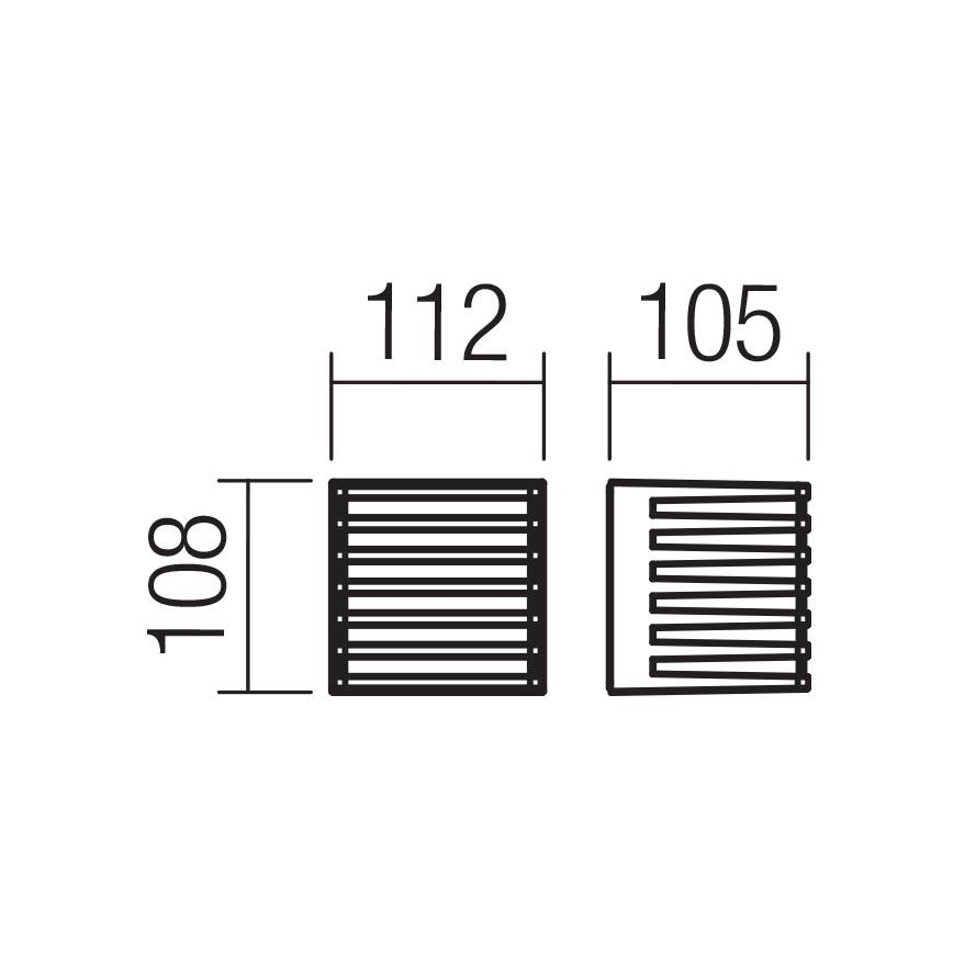 Aplică LED de exterior Redo 90639 BLAZE LED/12W/230V 3000K IP54 antracit