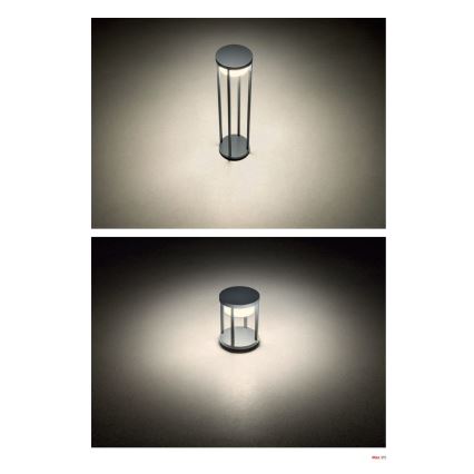 Redo 90676 - Lampă de exterior LED MAX, 15W, 230V, 2700K, 80 cm, IP65, antracit