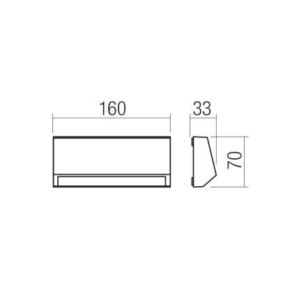 Redo 90679 - Lampă de orientare pentru exterior ANDER, LED/3W/230V 3000K IP65 antracit