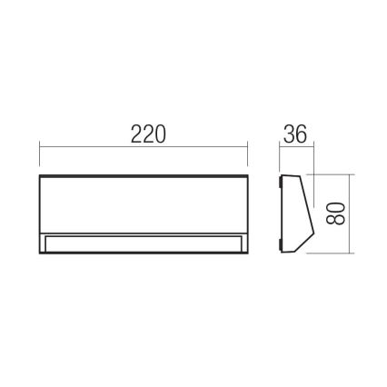 Redo 90680 - Lampă de orientare exterioară ANDER LED/4W/230V 3000K IP65 antracit