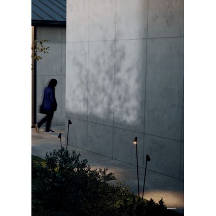 Redo 90712 - Lampă LED de exterior NIVALIS, 2xLED/6,9W/230V, 3000K, 110 cm, IP65, maro