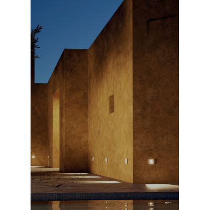 Redo 91195 - Lampă de orientare LED pentru exterior BAST, 2,5 W, 230 V, 3000 K, CRI 90, IP65, gri