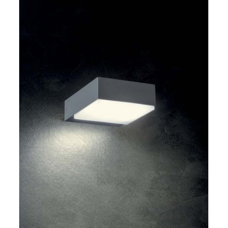 Redo 9560 - Aplica de perete LED pentru exterior CUBE LED/7,5W/230V 3000K IP54 antracit