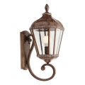 Redo 9656 - Lampă de perete pentru exterior ESSEN 1xE27/70W/230V IP44 maro/patină