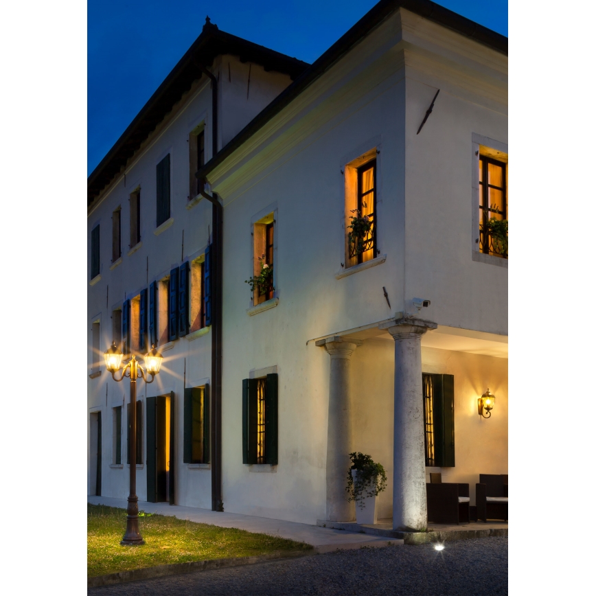 Redo 9656 - Lampă de perete pentru exterior ESSEN 1xE27/70W/230V IP44 maro/patină