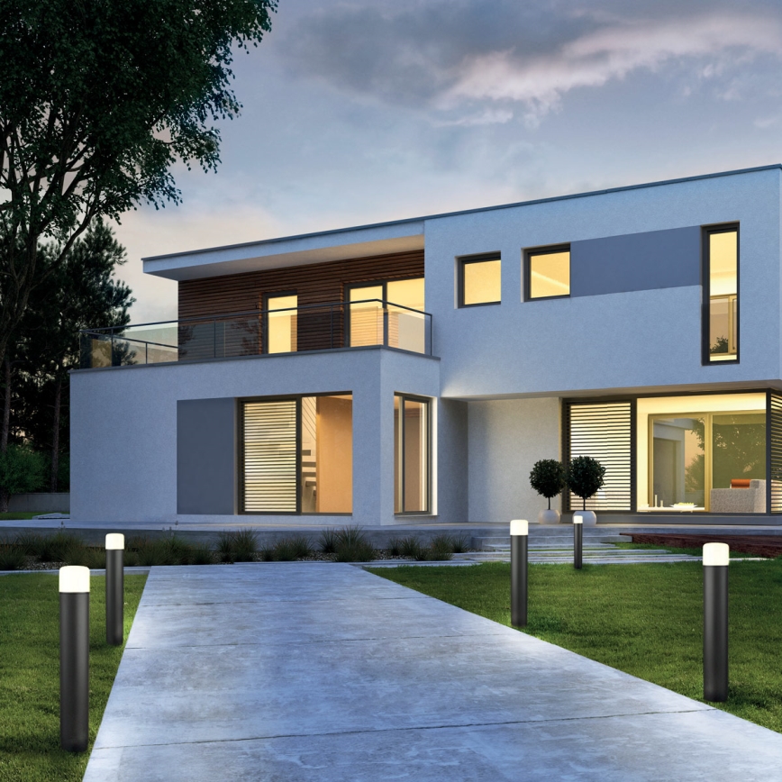 Redo 9682 - Lampă LED de exterior CYCLO LED/9W/230V 2900-3100K 90 cm IP54 antracit