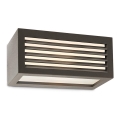 Redo 9898 - Aplică perete exterior BRICK 1xE27/23W/230V IP54 gri