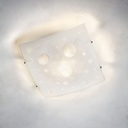 Redo ISIDE 05-904 - Plafonieră 1x E27/42W/230V, 30x30 cm, transparentă