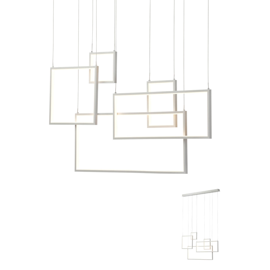 Redo PLANA 01-2316 – lustru suspendat LED dimabil pe cablu, 80W, 230V, alb