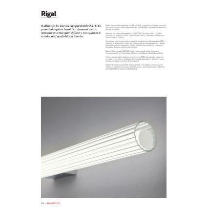 Redo 01-2593 - Aplica LED pentru oglindă de baie RIGAL LED/18W/230V 4000K 91 cm CRI 90 IP44 crom lucios/alb