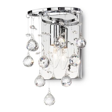 Redo Smarter 01-880 - Aplică perete de cristal DROPS 1xE14/28W/230V