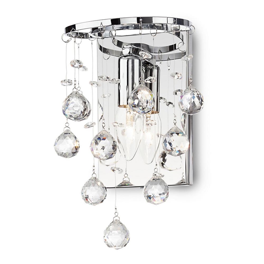 Redo Smarter 01-880 - Aplică perete de cristal DROPS 1xE14/28W/230V