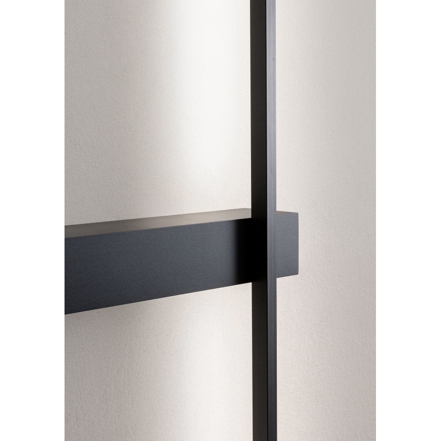 Redo 01-2201 - Aplică LED de perete TANGENT, 14W, 230V, 3000K, 125,4 cm, neagră