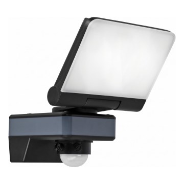 Reflector LED cu senzor de mișcare și de amurg LED/24W/230V 4200K IP54 negru