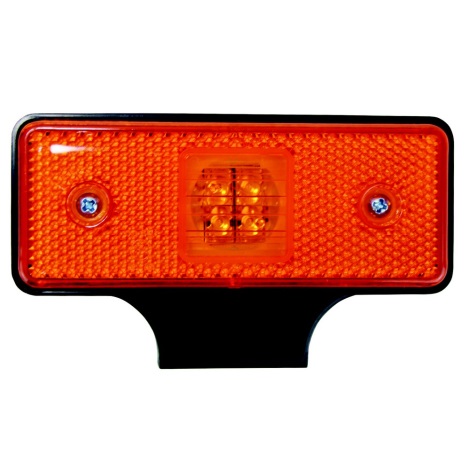 Reflector LED de lumină SINGLE LED/0,2W/12-24V IP67 portocaliu