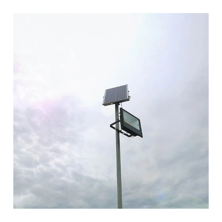 Proiector solar LED reglabil LED/20W/6,4V 4000K IP65 10000 mAh + telecomandă