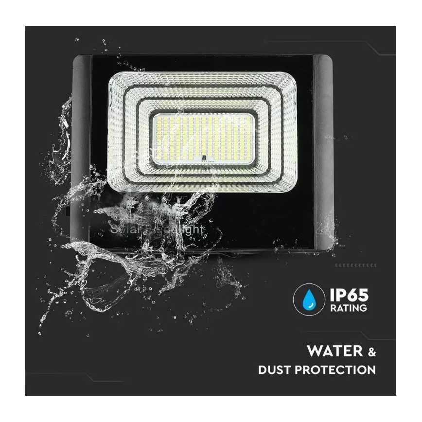 Proiector solar LED reglabil LED/20W/6,4V 4000K IP65 10000 mAh + telecomandă