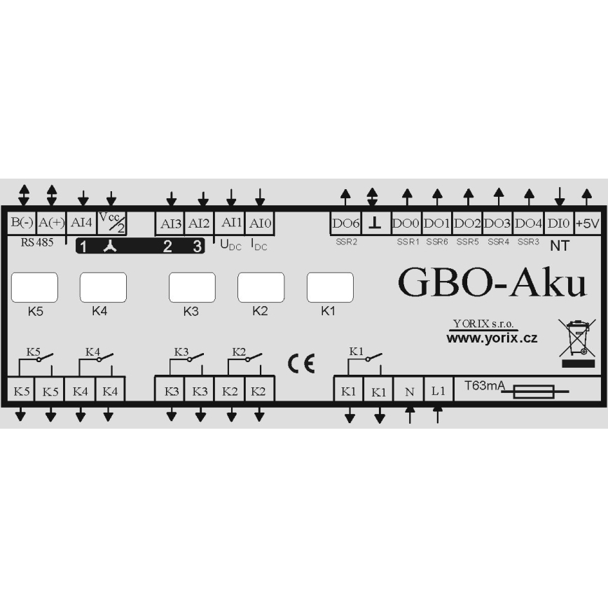 Regulator de supratensiune GBO-AKU pentru centrale fotovoltaice