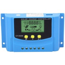 Regulator solar de încărcare pentru diverse baterii PWM 12-24V/20A