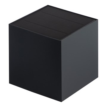 REKA Lampă LED solară de perete cu senzor, 3 W, 3,7 V, 1800 mAh, 3000/4000/6500K, IP65, negru