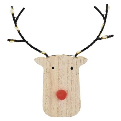 Ren decorativ LED de Crăciun, 8xLED/2xAAA