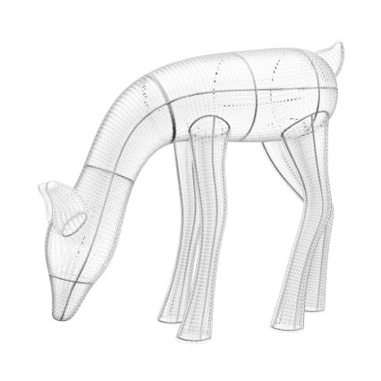 Ren LED RGBW dimabil de Crăciun de exterior Twinkly REINGEERS 160xLED IP44 Wi-Fi