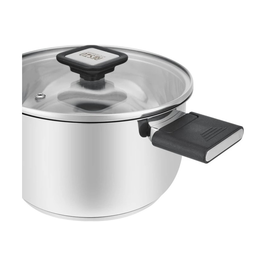 Resto - Oală ANSER cu capac, 2,5 l, 18 cm