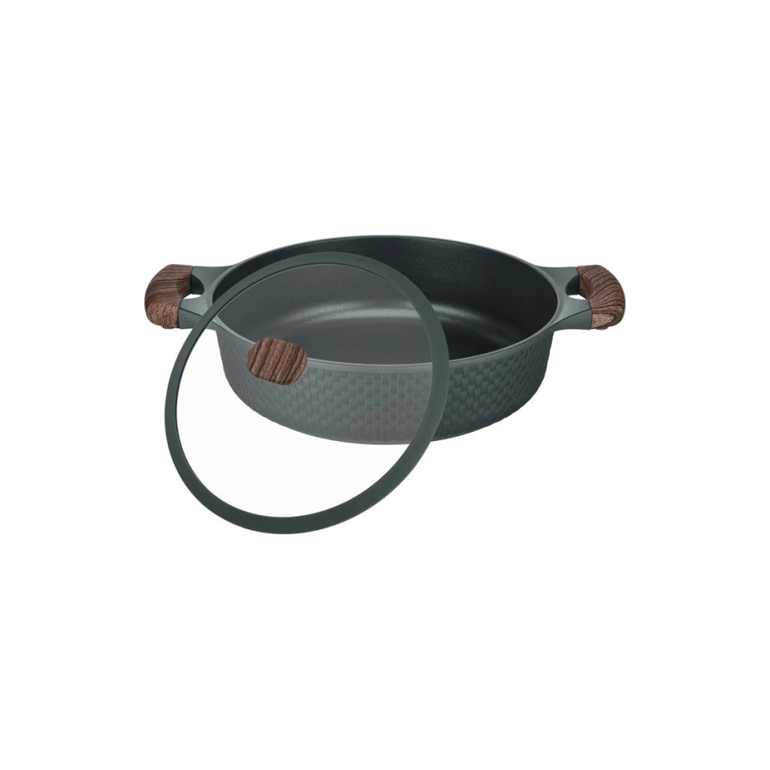 Resto RAN - Oală joasă cu capac, 4,2 l, 28 cm
