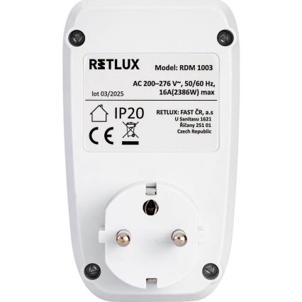 Contor de consum electric 3680 W / 230 V