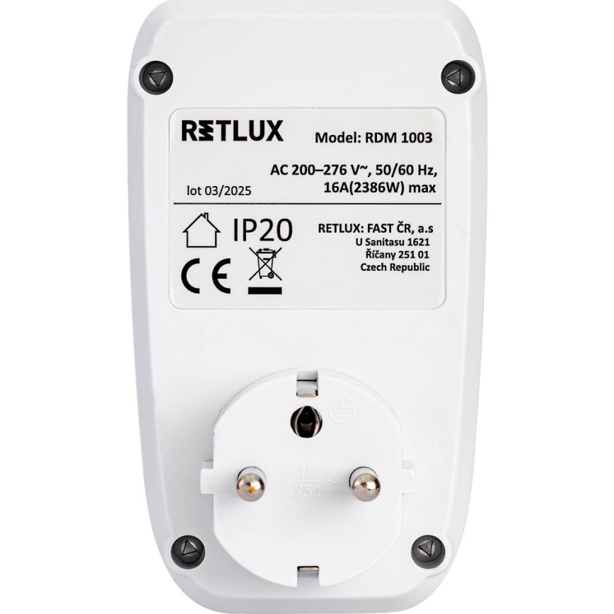 Contor de consum electric 3680 W / 230 V