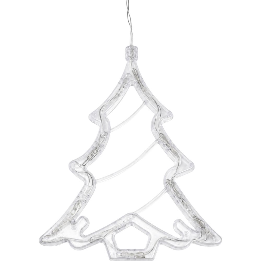 Decorațiune de Crăciun LED/3xAAA, alb cald, brăduț